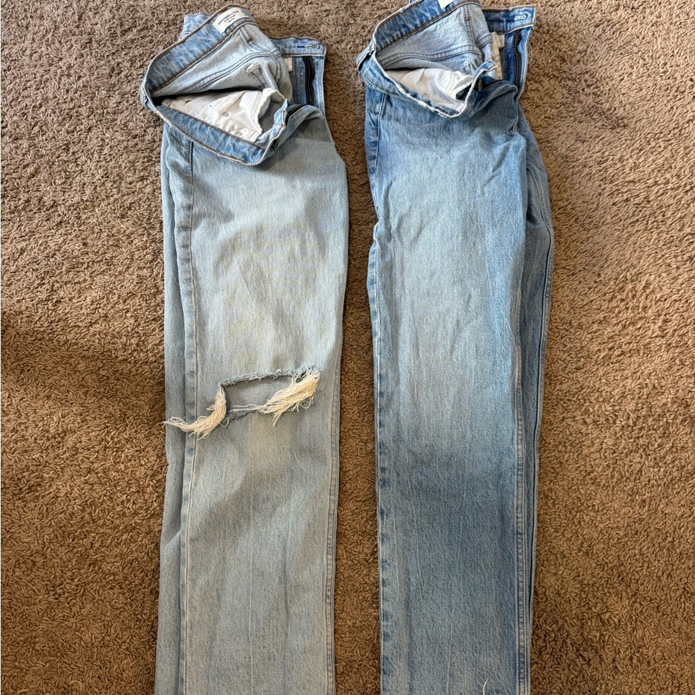 Light Blue Distressed Jeans